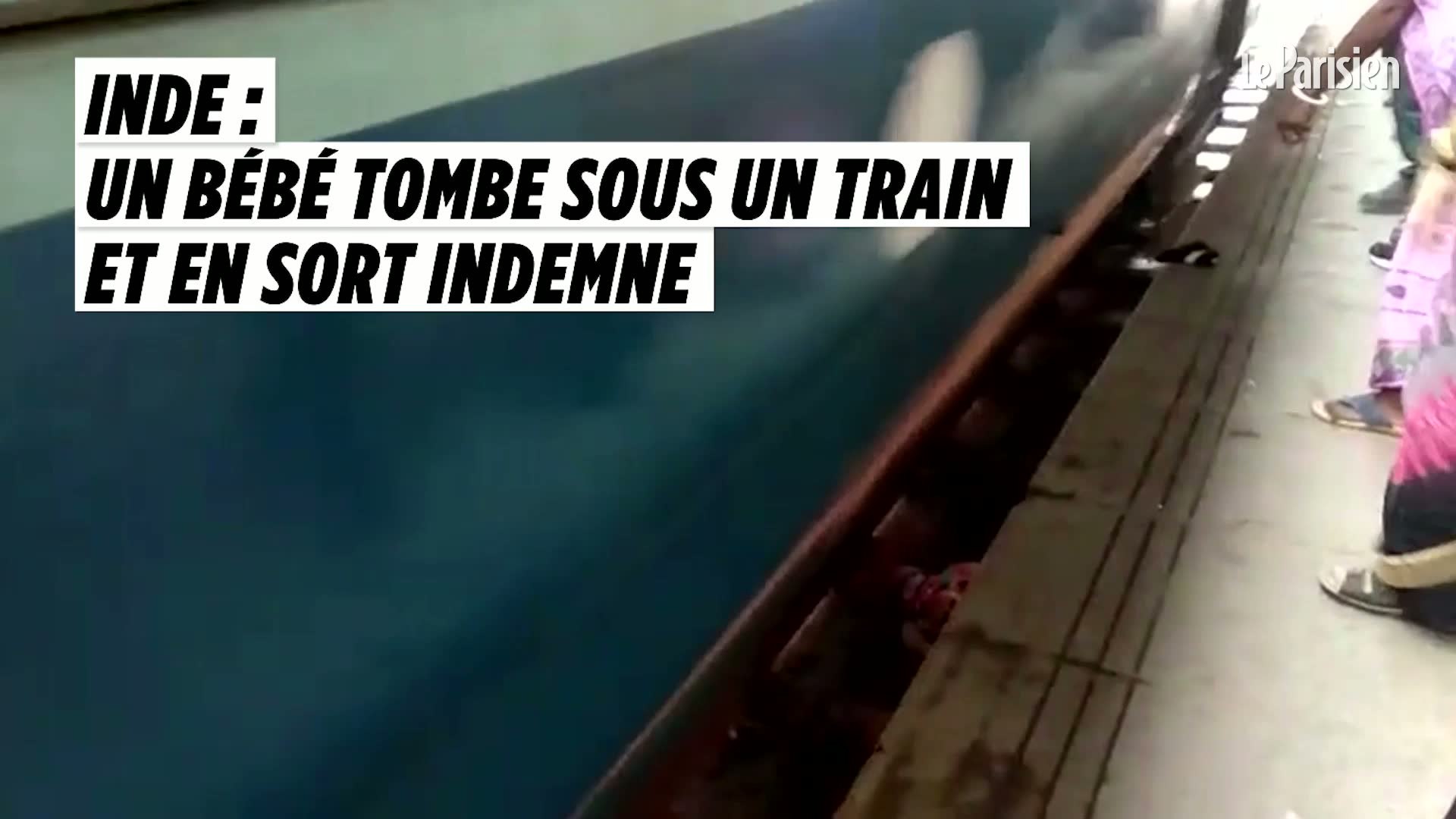 Inde Un Bebe Tombe Sous Un Train Et En Sort Indemne Video Dailymotion