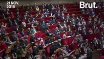 Le député Jean Lassalle porte un gilet jaune à l’Assemblée nationale