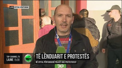 Të lënduarit e protestës, gazetari Gazmend Janku nga Spitali Ushtarak