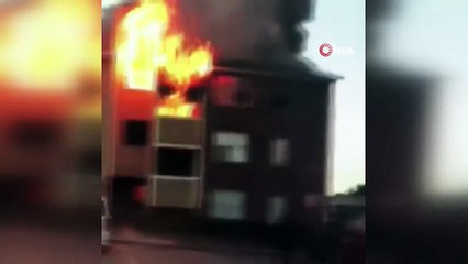 - Bebeğini kurtarmak için camdan attı