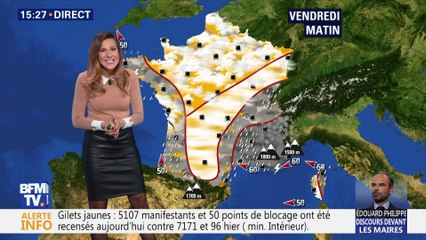 La météo pour ce vendredi 23 novembre 2018