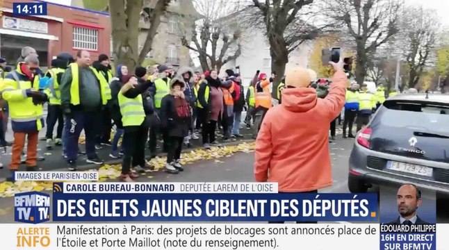 Des gilets jaunes autour des domiciles de députés LREM - ZAPPING ACTU DU 22/11/2018