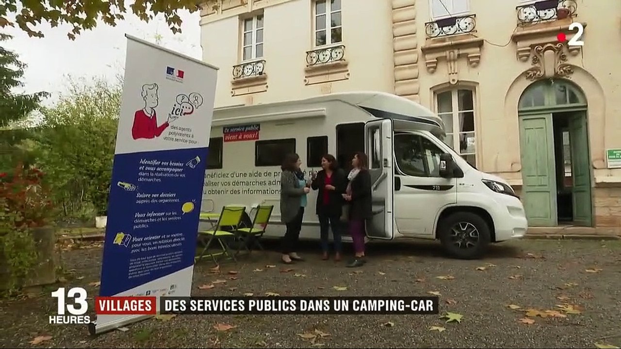 Ruralité : des services publics dans un camping-car