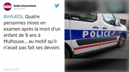 Enfant « puni » tué à Mulhouse : quatre membres de sa famille mises en examen.