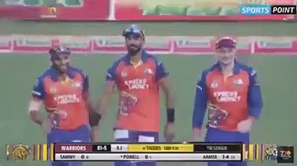Aamer Yamin Hat trick In T10 Cricket League , 2018 - Aamer Yamim four wickets in four balls