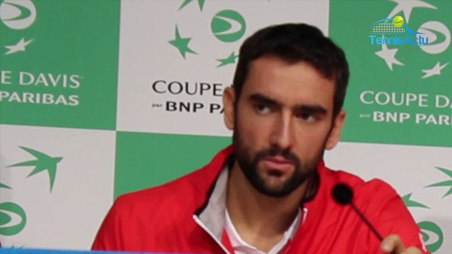 Coupe Davis 2018 - France-Croatie - Marin Cilic : Je suis un peu surpris que Jérémy Chardy joue