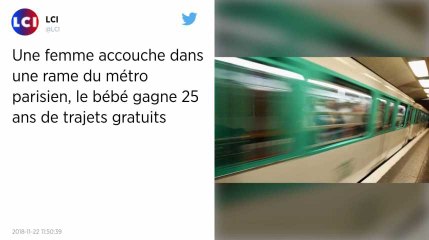 Elle accouche dans le métro parisien, son bébé voyagera 25 ans gratuitement.
