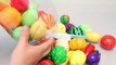 Toy Velcro Cutting Food. Fruits and Vegetables Cooking Kitchen Playset 과일 야채 소꿉놀이와 뽀로로, 타요, 폴리 장난감