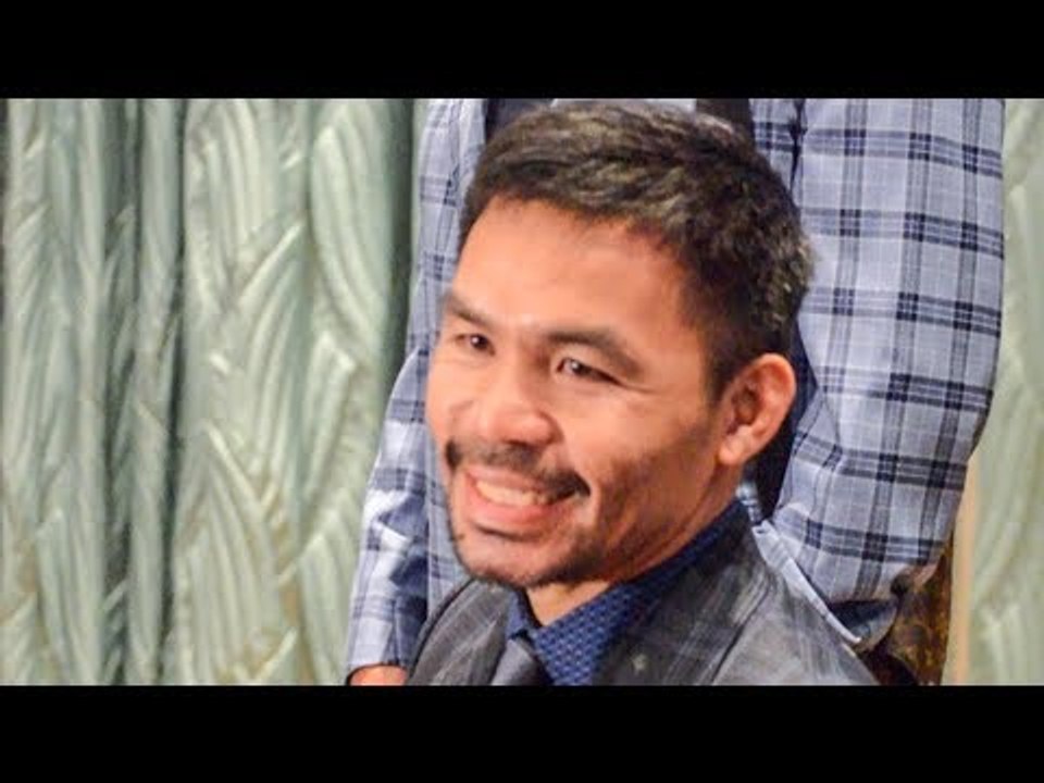 Pacquiao promises NO EXCUSES after MAYWEATHER REMATCH || Manny Pacquiao v Adrien Broner