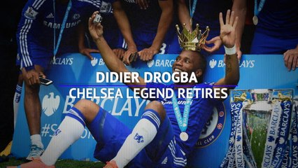 Download Video: Didier Drogba - Chelsea legend's career in numbers as he retires