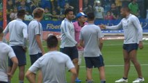 Tevez makes Boca fan's day at open training session