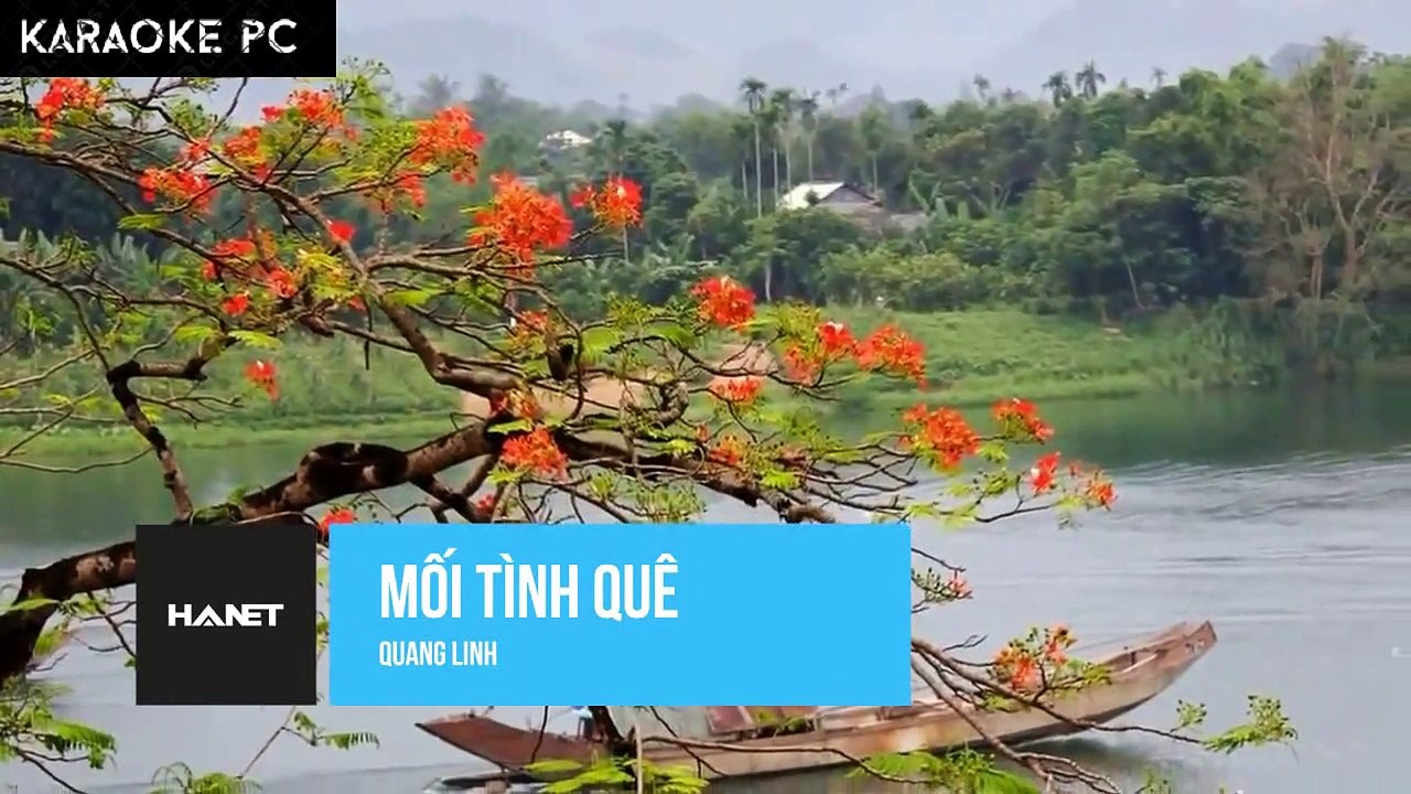 Karaoke Mối Tình Quê - Quang Linh
