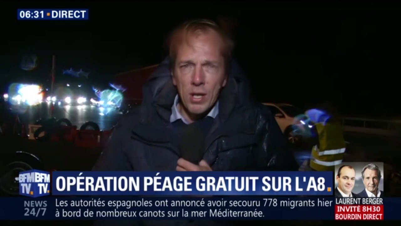 Gilets jaunes: opération péage gratuit sur l'A8 dans le Var