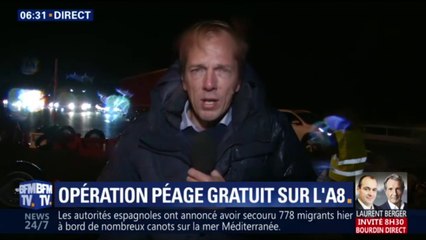 Gilets jaunes: opération péage gratuit sur l'A8 dans le Var