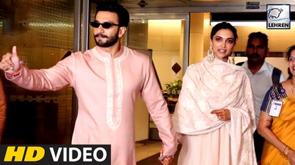 Ranveer And Deepika Are BACK In Mumbai For Their Wedding Reception