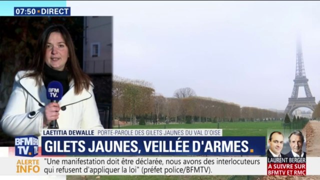 On n'est pas là pour faire un pique-nique géant sur un carré d'herbes. Cette porte-parole des gilets jaunes exclut d'aller manifester sur le Champ-de-Mars samedi