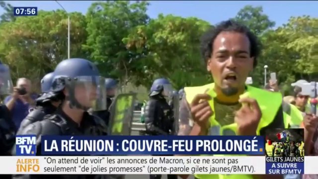 À La Réunion, les gilets jaunes veulent se démarquer des casseurs qui agissent en marge du mouvement