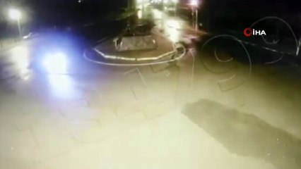 Drift atan sürücü, aracın değeri kadar ceza yedi...Trafik magandasının drift atma anı kamerada