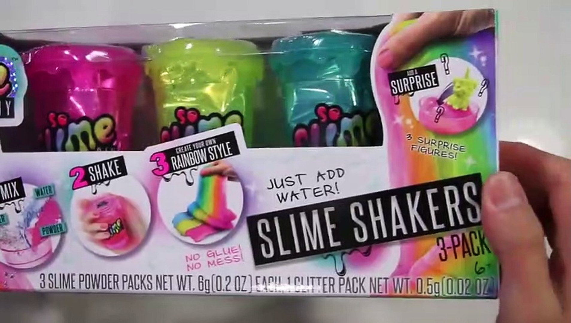 Making Rainbow Slime With So Slime Diy Shakers 3 Pack Testing Slime Kits 3