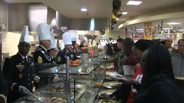 Thanksgiving : des rations améliorées pour les GI stationnés en Corée du Sud