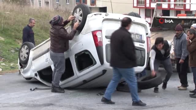 Mahalle Arasında Kafa Kafaya Çarpıştılar