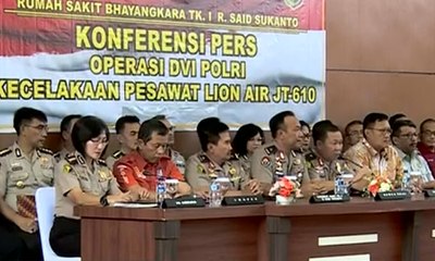 Full - Pers Rilis Tim DVI Polri Mengentikan Proses Identifikasi Korban Lion Air PK-LQP