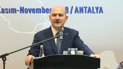 Soylu: '(Terör, uyuşturucuyla mücadele) Bize öğretilen performanslarla bu sorunları aşamayız' - ANTALYA