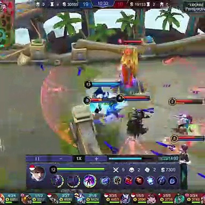 DI KEROYOK 5 ORANG JESS NO LIMIT MENUNJUKKAN SKILL GUSION NYA - SAVAGE GUSION - MOBILE LEGENDS INDONESIA