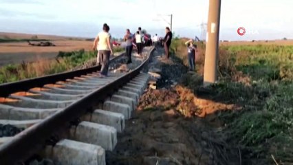 Çorlu'daki tren faciasının güvenlik kamera görüntüleri ortaya çıktı