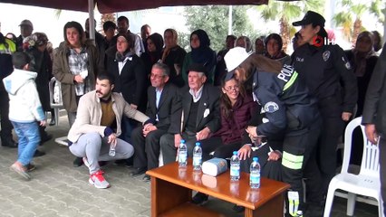 Kalp krizi geçirerek hayatını kaybeden polis memuru son yolculuğuna uğurlandı