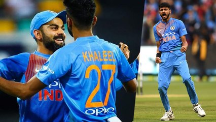 கலீல் அஹ்மது பௌலிங், திணறிய ஆஸ்திரேலியா- வீடியோ