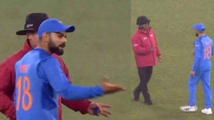 Why Virat Kohli gets ANGRY on Umpire during 2nd T20 against Australia | वनइंडिया हिंदी