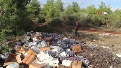 Ormanlık Alanı, Getirip Attıkları Günü Geçmiş Ürünlerle Çöplüğe Çevirdiler