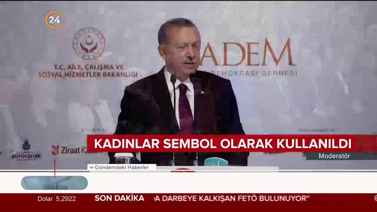 Kadınlar sembol olarak kullanıldı