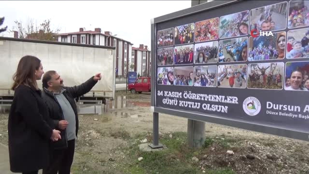 Düzce Belediyesi'nden İlginç Öğretmenler Günü Kutlaması...öğretmenler Sınıflarında Özçekim Yaptı,...