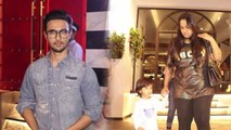 Arpita Khan Sharma & Aayush Sharma SPOTTED with Aahil Sharma at Dinner Date; Watch Video | FilmiBeat