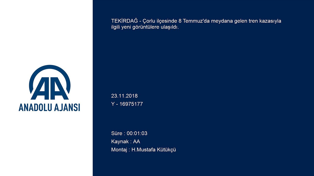 Çorlu'daki tren kazasında yeni görüntülere ulaşıldı (2) - TEKİRDAĞ