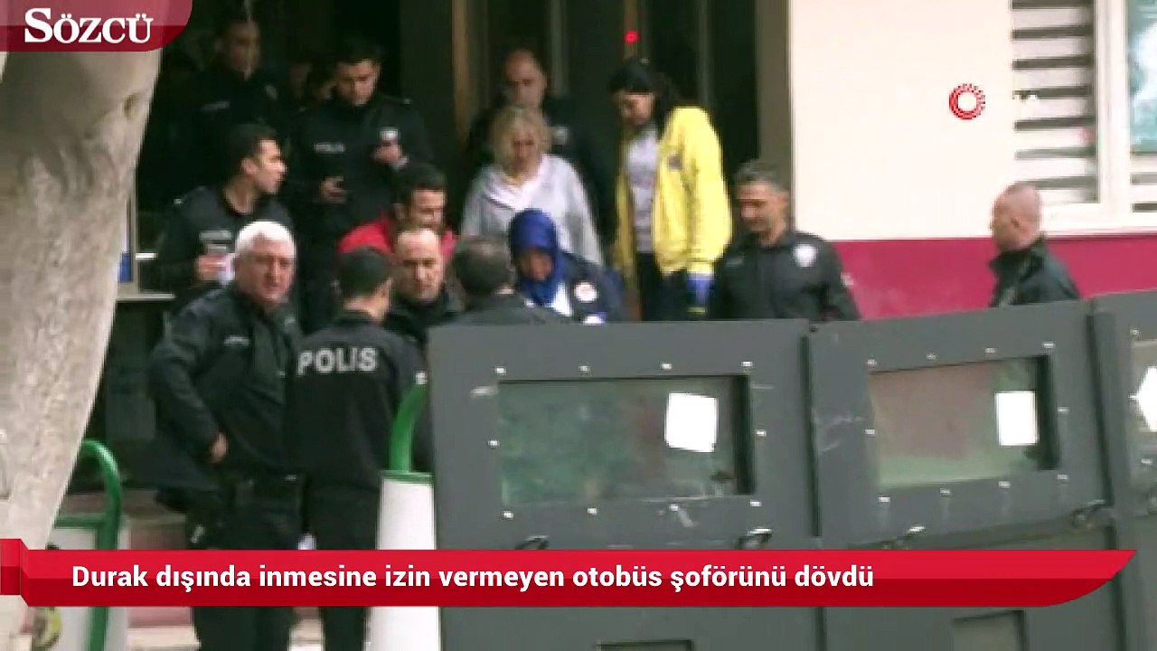 Durak dışında inmesine izin vermeyen otobüs şoförünü dövdü