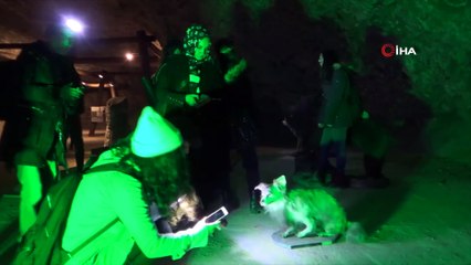 Yerin 150 metre altında ders işlediler