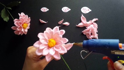 Dahlia Flowers With Twisted Paper - Craft Tutorial