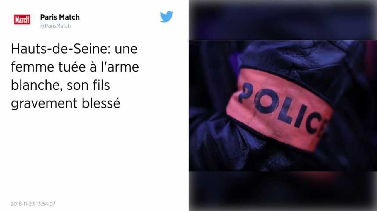 Hauts-de-Seine. Une femme tuée à l'arme blanche, son fils gravement blessé.