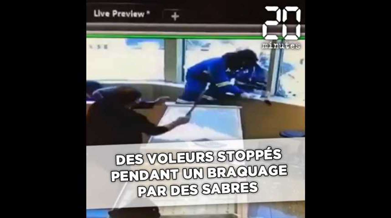 Des voleurs stoppés pendant un braquage par des employés armés de sabres