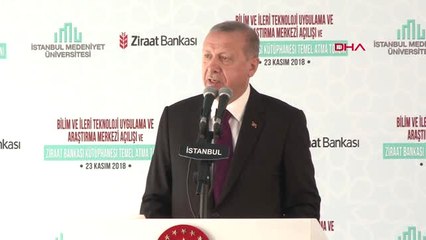 Cumhurbaşkanı Erdoğan Kütüphane Temel Atma Töreninde Konuştu