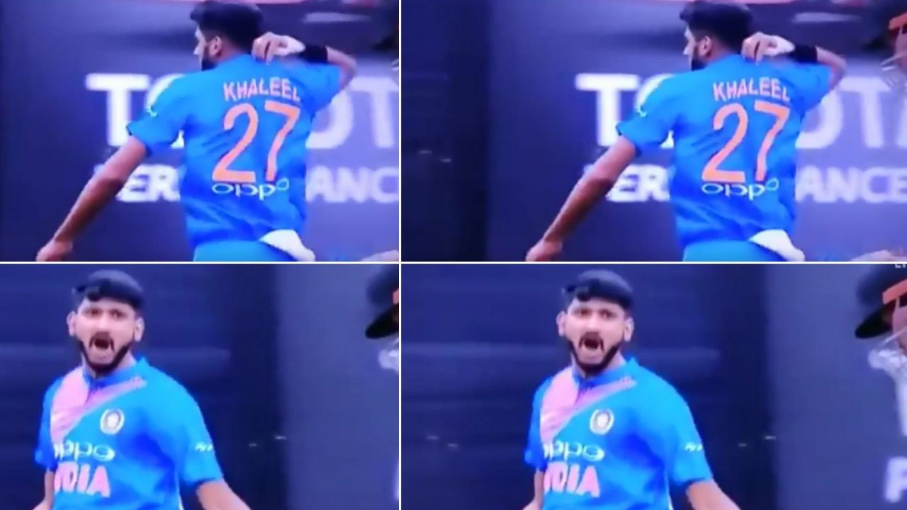 India VS Australia 2nd T20: Khaleel Ahmed shameful act on Chris Lynn wicket| वनइंडिया हिंदी