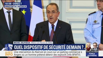 Gilets jaunes: un périmètre de sécurité est mis en place dans le centre de Paris, selon le préfet