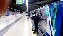 Ascienden a nueve los grafiteros detenidos por pintar en una estación de Metro de Madrid