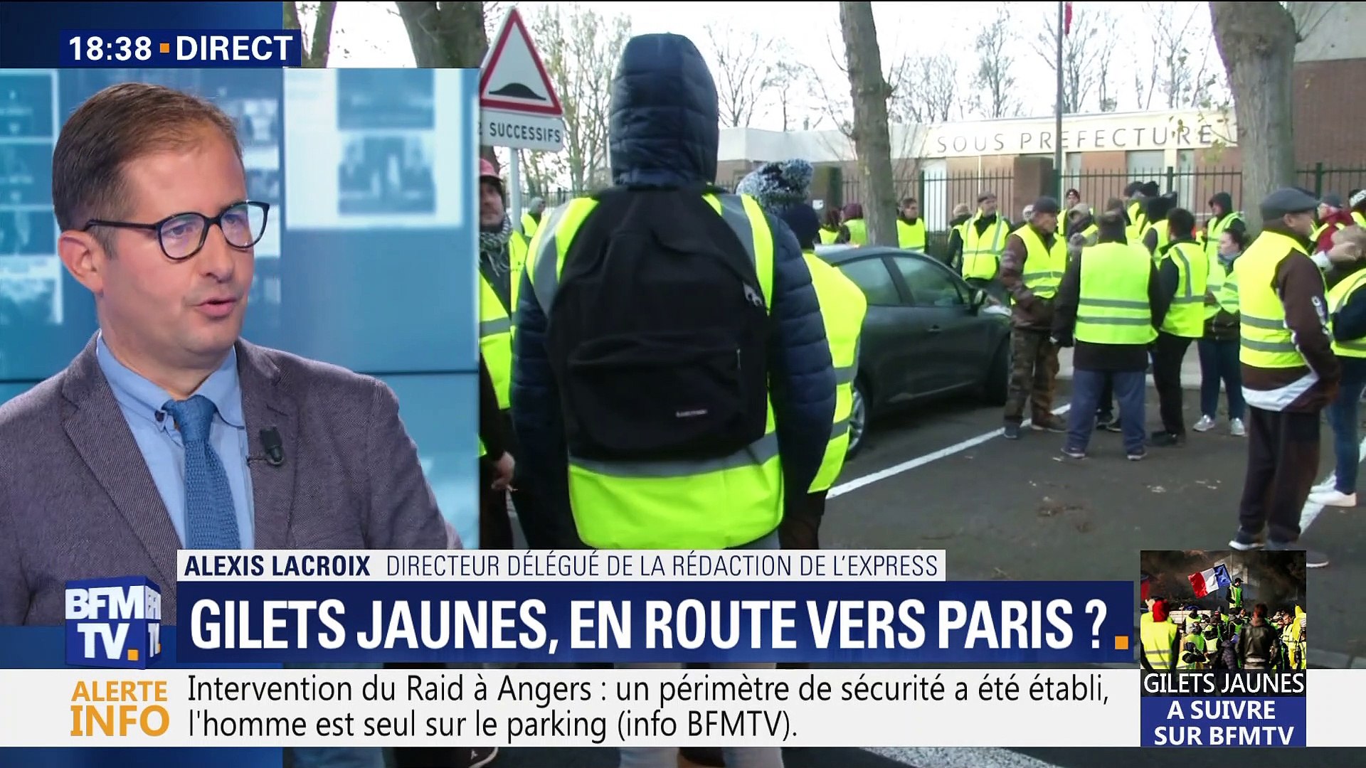 Mobilisation des "gilets jaunes" à Paris: Les dispositifs de sécurité  attendus (2/2) - Vidéo Dailymotion