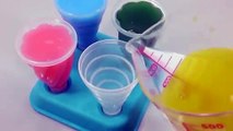 DIY How to Make Yogurt Juice Icecream Jelly Gummy Pudding Learn Colors Slime Clay Glitter