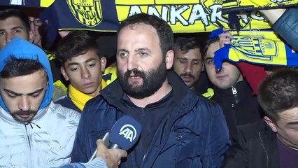 MKE Ankaragücü taraftarlarından, TFF'ye protesto - ANKARA