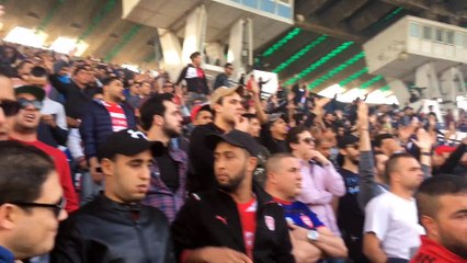 بصوت واحد جمهور النادي الافريقي يزعزع ا ملعب المنزه